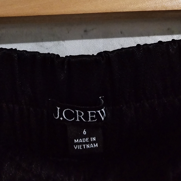NEW J. Crew Astrid Wide-Leg Pant in Luster Crepe Black size 6 - Picture 9 of 12